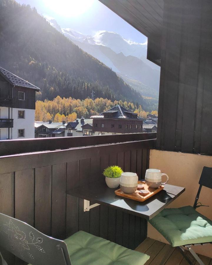 Superbe 2 Pieces, Centre Vue Mont-Blanc Avec Balcon Et Parking Gratuit Apartment Chamonix ภายนอก รูปภาพ